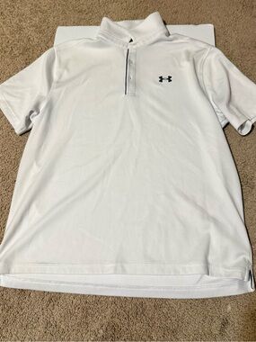 Under Armour Men’s White Polo with Small Logo